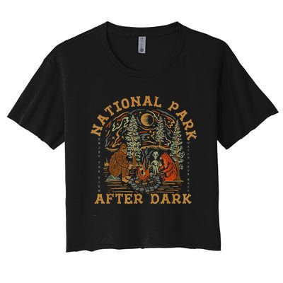 National Park After Dark Women's Crop Top Tee