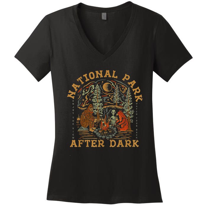 National Park After Dark Women's V-Neck T-Shirt