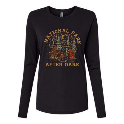 National Park After Dark Womens Cotton Relaxed Long Sleeve T-Shirt