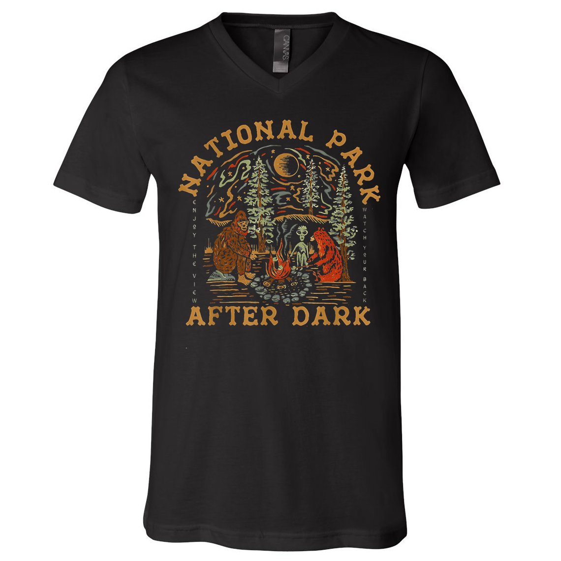 National Park After Dark V-Neck T-Shirt