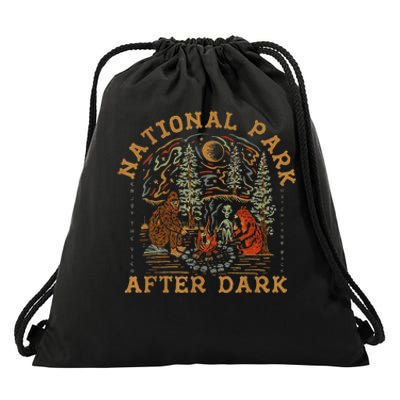 National Park After Dark Drawstring Bag