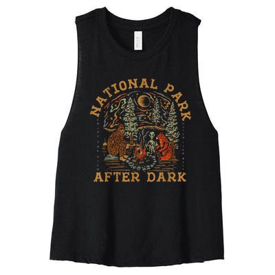 National Park After Dark Women's Racerback Cropped Tank