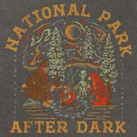 National Park After Dark Cotton Canvas Backpack