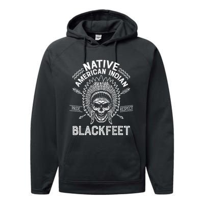 Native Pride American Indian Tribe Blackfeet Performance Fleece Hoodie