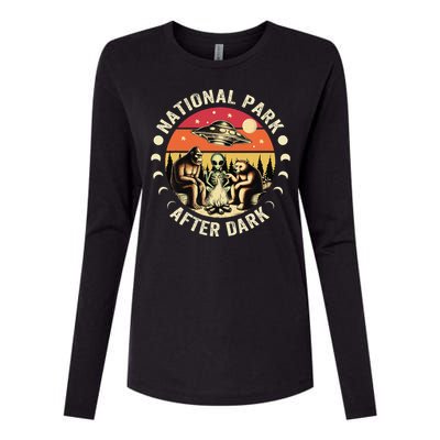 National Park After Dark Funny Womens Cotton Relaxed Long Sleeve T-Shirt