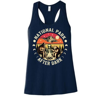 National Park After Dark Funny Women's Racerback Tank