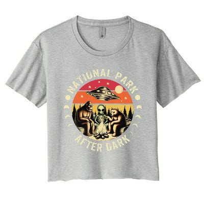 National Park After Dark Funny Women's Crop Top Tee