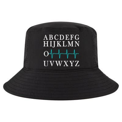 Nurse Pqrst Abcs Ekg Strip Alphabet Funny Nurse Meme Gift Cool Comfort Performance Bucket Hat