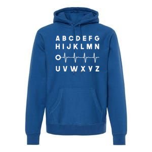 Nurse Pqrst Abcs Ekg Strip Alphabet Funny Nurses Memes Gift Premium Hoodie