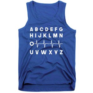 Nurse Pqrst Abcs Ekg Strip Alphabet Funny Nurses Memes Gift Tank Top