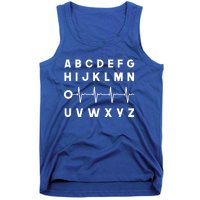 Nurse Pqrst Abcs Ekg Strip Alphabet Funny Nurses Memes Gift Tank Top