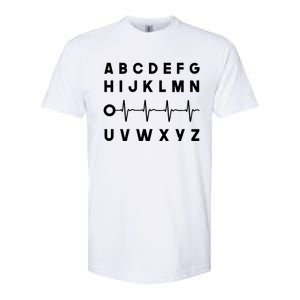 Nurse Pqrst Abcs Ekg Strip Alphabet Funny Nurses Memes Gift Softstyle CVC T-Shirt