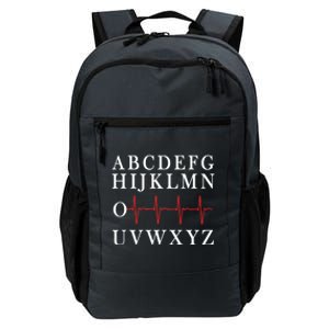 Nurse Pqrst Abcs Ekg Strip Alphabet Funny Nurse Memes Gift Daily Commute Backpack