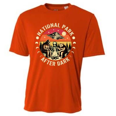 National Park After Dark Funny Cooling Performance Crew T-Shirt