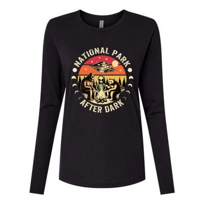 National Park After Dark Funny Womens Cotton Relaxed Long Sleeve T-Shirt