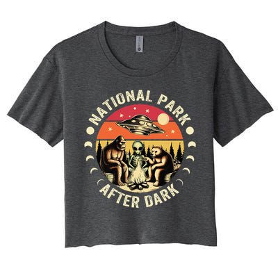 National Park After Dark Funny Women's Crop Top Tee