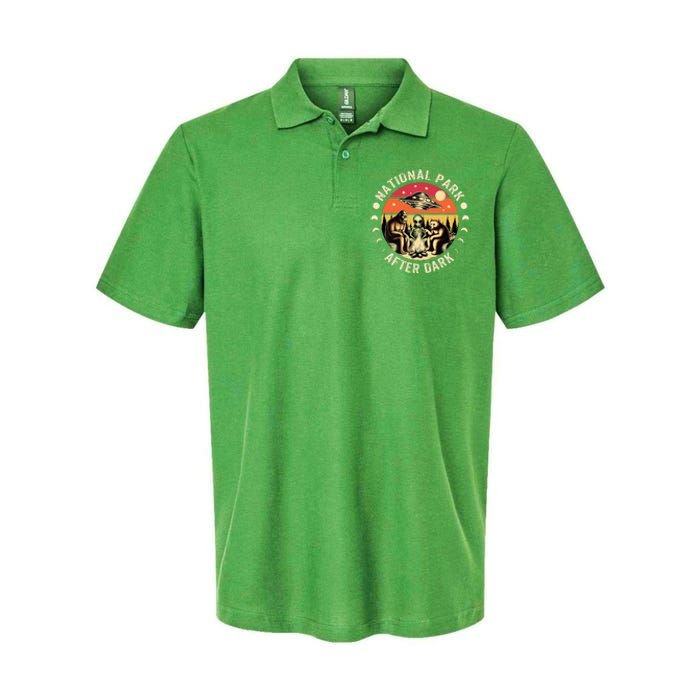 National Park After Dark Funny Softstyle Adult Sport Polo