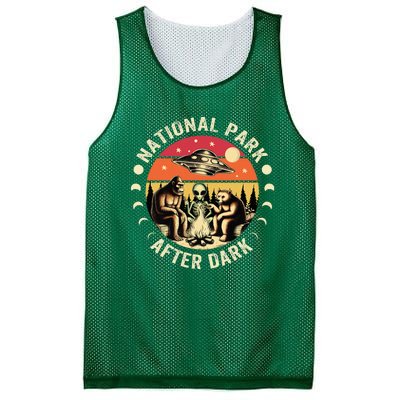 National Park After Dark Funny Mesh Reversible Basketball Jersey Tank