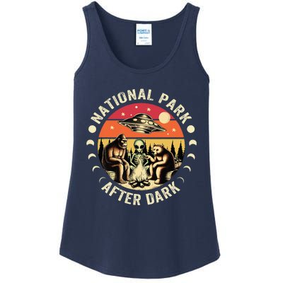 National Park After Dark Funny Ladies Essential Tank