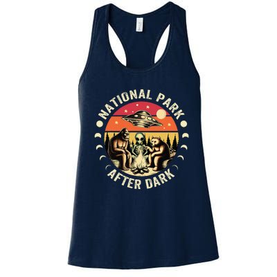 National Park After Dark Funny Women's Racerback Tank