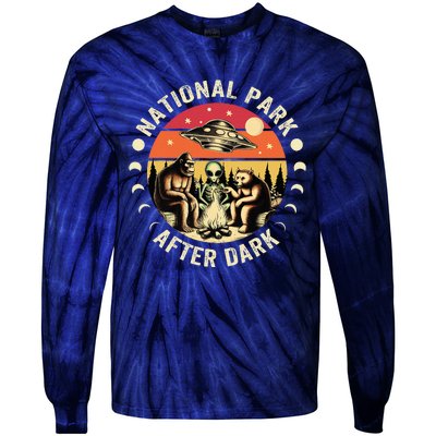 National Park After Dark Funny Tie-Dye Long Sleeve Shirt