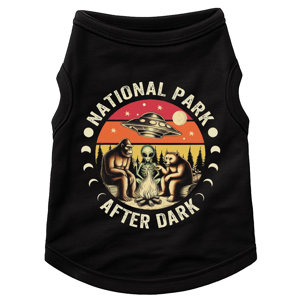 National Park After Dark Funny Doggie Tank