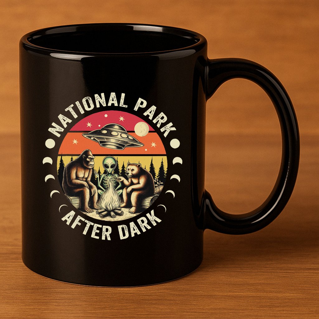 National Park After Dark Funny 11oz C Handle Ceramic Mug