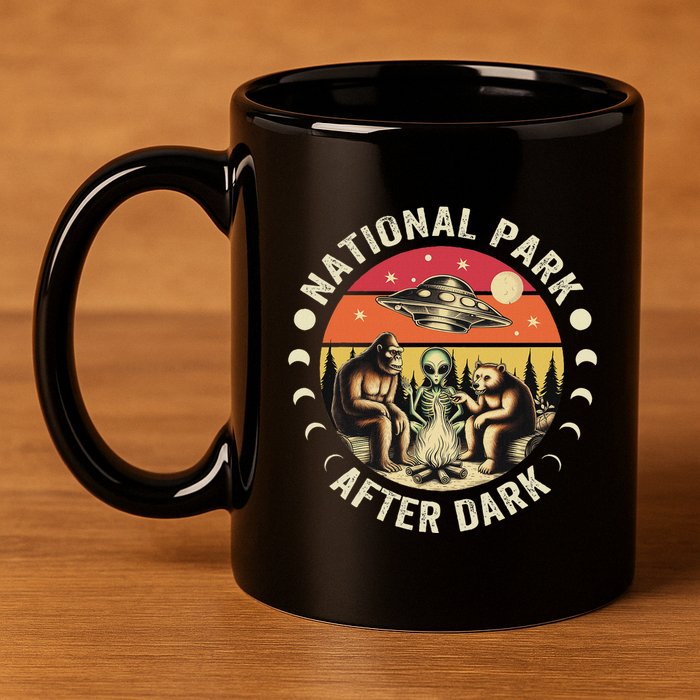 National Park After Dark Funny 11oz C Handle Ceramic Mug