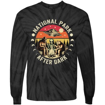 National Park After Dark Funny Tie-Dye Long Sleeve Shirt