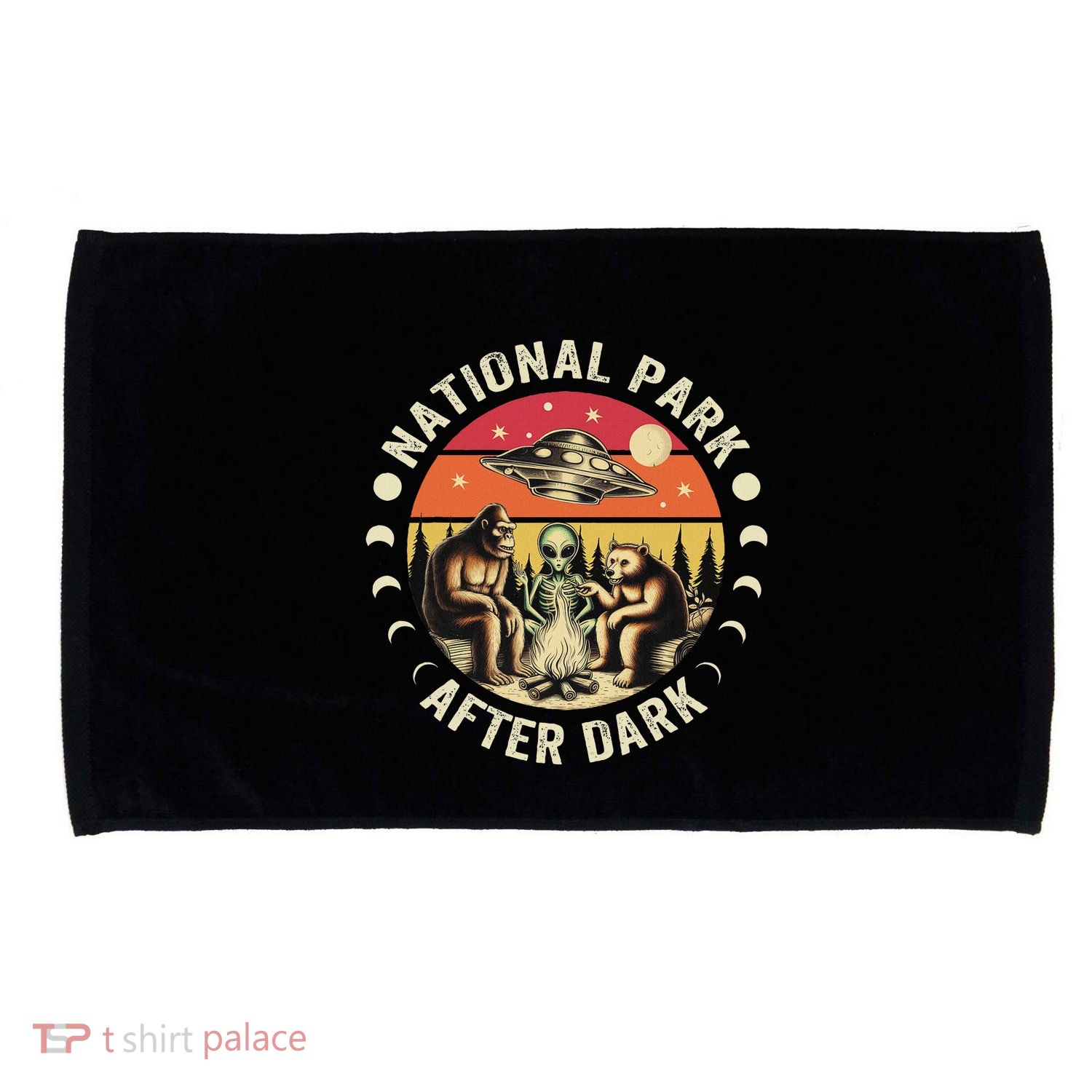 National Park After Dark Funny Microfiber Hand Towel
