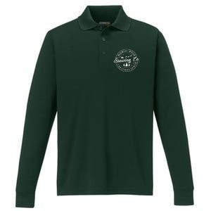 North Pole Brewing Co Christmas Spirits Matching Christmas Performance Long Sleeve Polo