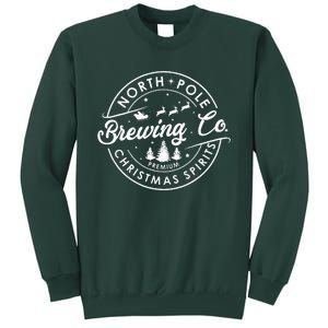 North Pole Brewing Co Christmas Spirits Matching Christmas Sweatshirt