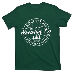 North Pole Brewing Co Christmas Spirits Matching Christmas T-Shirt