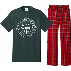 North Pole Brewing Co Christmas Spirits Matching Christmas Pajama Set