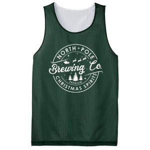 North Pole Brewing Co Christmas Spirits Matching Christmas Mesh Reversible Basketball Jersey Tank