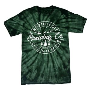 North Pole Brewing Co Christmas Spirits Matching Christmas Tie-Dye T-Shirt