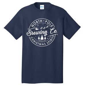 North Pole Brewing Co Christmas Spirits Matching Christmas Tall T-Shirt