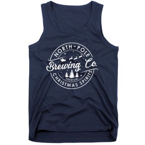 North Pole Brewing Co Christmas Spirits Matching Christmas Tank Top