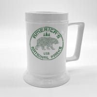 National Parks Bear Hiking Travel Camping Outdoors Retro Usa Beer Stein