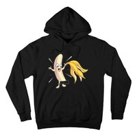 Naked Peeled Banana Striptease Censored Funny Adult Hoodie