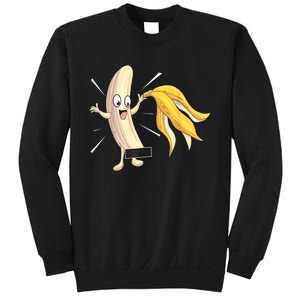 Naked Peeled Banana Striptease Censored Funny Adult Sweatshirt