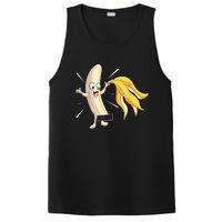 Naked Peeled Banana Striptease Censored Funny Adult PosiCharge Competitor Tank