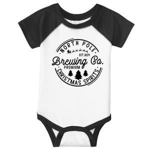 North Pole Brewing Co Christmas Pajama Merry Xmas Vibes Infant Baby Jersey Bodysuit