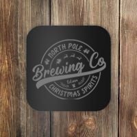 North Pole Brewing Co Christmas Santa North Pole Matching Coaster