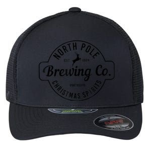 North Pole Brewing Co Christmas Santa North Pole Matching Flexfit Unipanel Trucker Cap