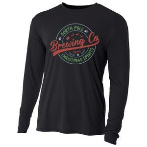 North Pole Brewing Co Christmas Santa North Pole Matching Cooling Performance Long Sleeve Crew