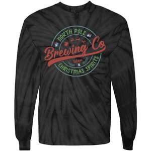 North Pole Brewing Co Christmas Santa North Pole Matching Tie-Dye Long Sleeve Shirt