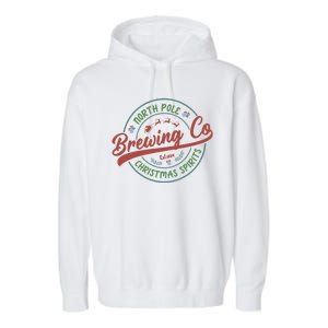 North Pole Brewing Co Christmas Santa North Pole Matching Garment-Dyed Fleece Hoodie