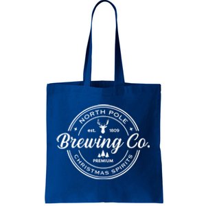 North Pole Brewing Co Christmas Santa North Pole Matching Tote Bag