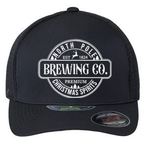 North Pole Brewing Co Christmas Santa North Pole Matching Flexfit Unipanel Trucker Cap